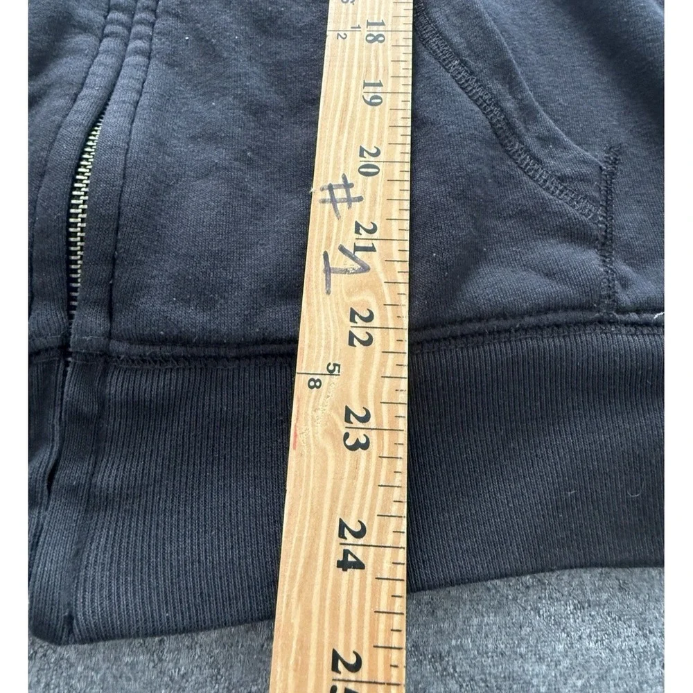 Gap Sherpa Lined Hoodie‎ Fleece Full Zip Mens XS Hooded Sweatshirt Logo Black